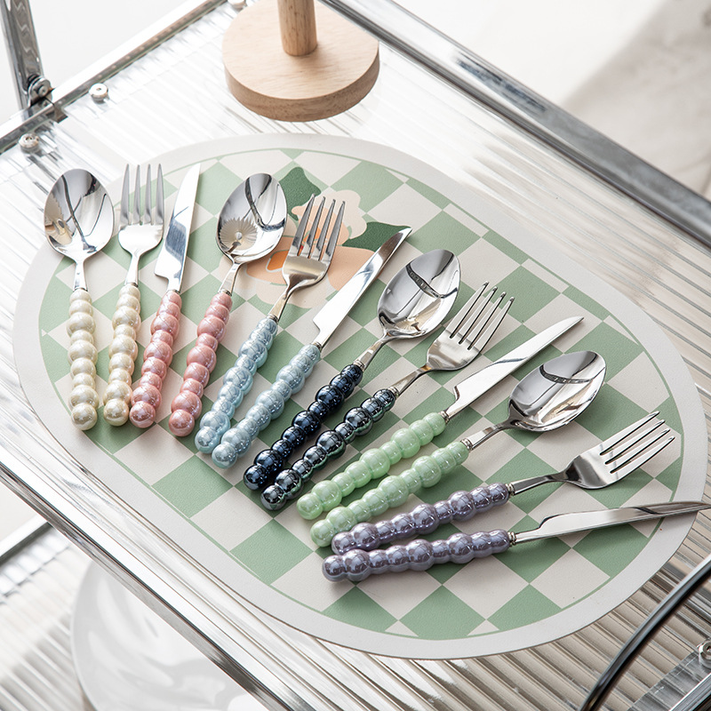 Ceramic Handle Stainless Steel Cutlery set